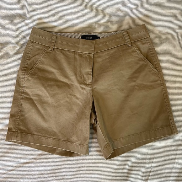 J. Crew Khaki Chino Shorts - Picture 1 of 5